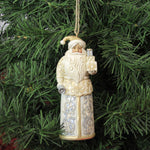 Jim Shore Holiday Lustre Santa Ornament - - SBKGifts.com