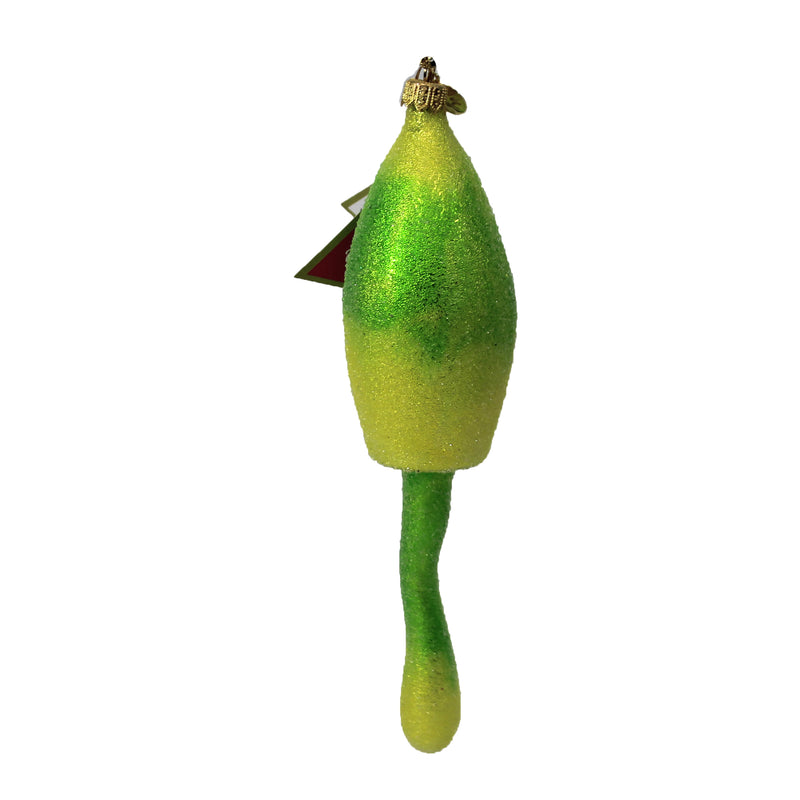 Morawski Lime Green Glittered Mushroom - - SBKGifts.com