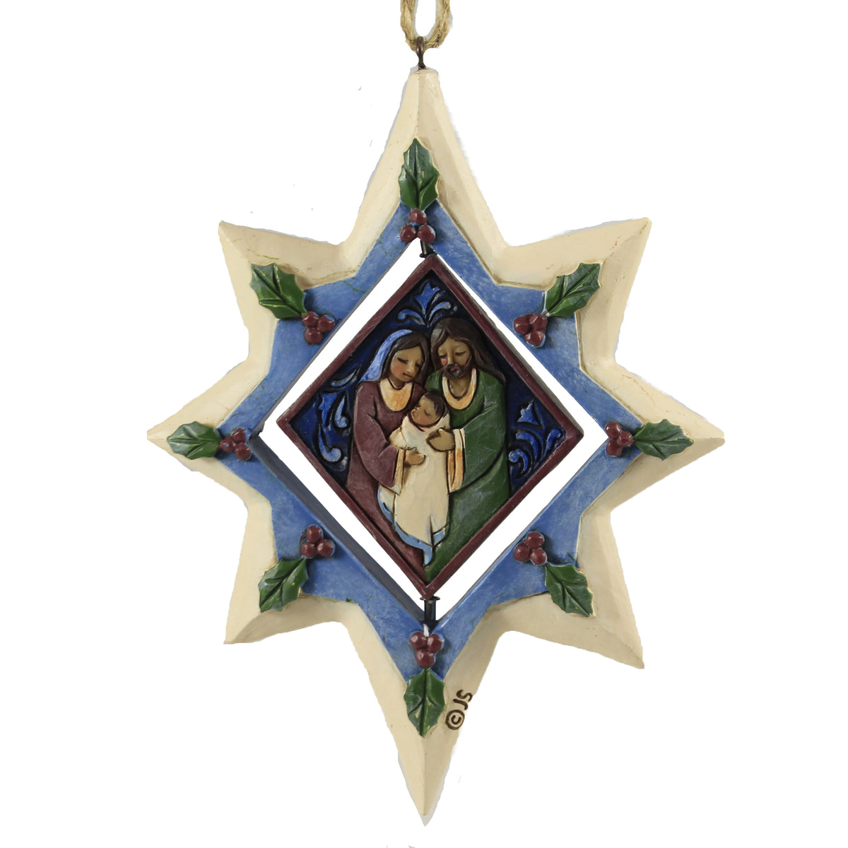 (47749) Star Ornament With Holy Family