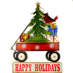 Christmas Wagon W/ Christmas Tree Yard - - SBKGifts.com
