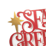 Christmas Laser Cut Seasons Greeting Sign - - SBKGifts.com