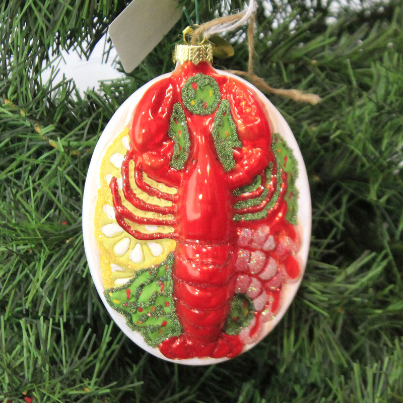 Holiday Ornament Lobster Dinner - - SBKGifts.com