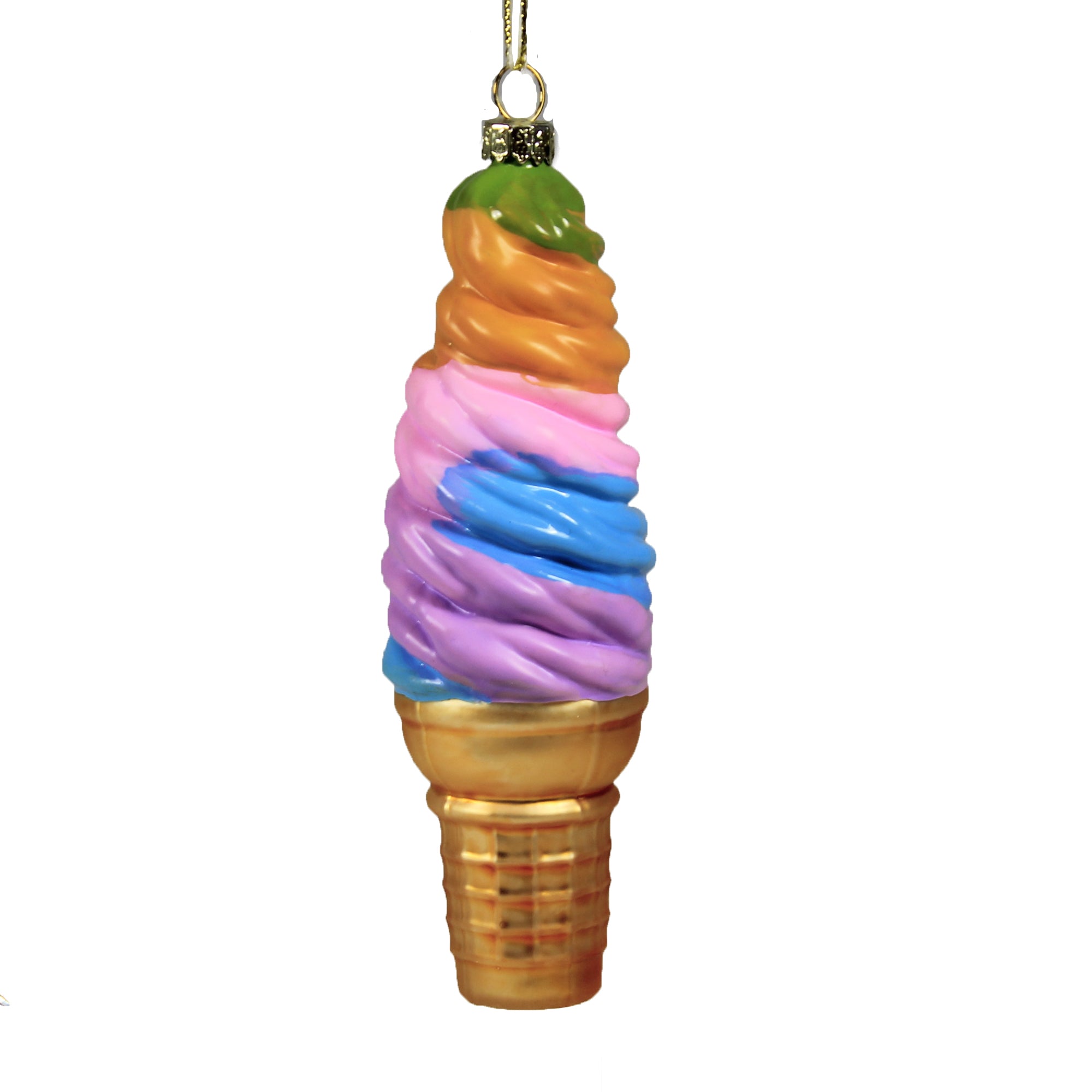 Soft Serve Ice Cream Cone Ornament - Thumbnail 3