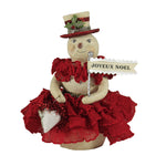 Rosalie - One Figurine 5.5 Inch, Polyresin - Snowman Joyeux Noel 55420. (48110)
