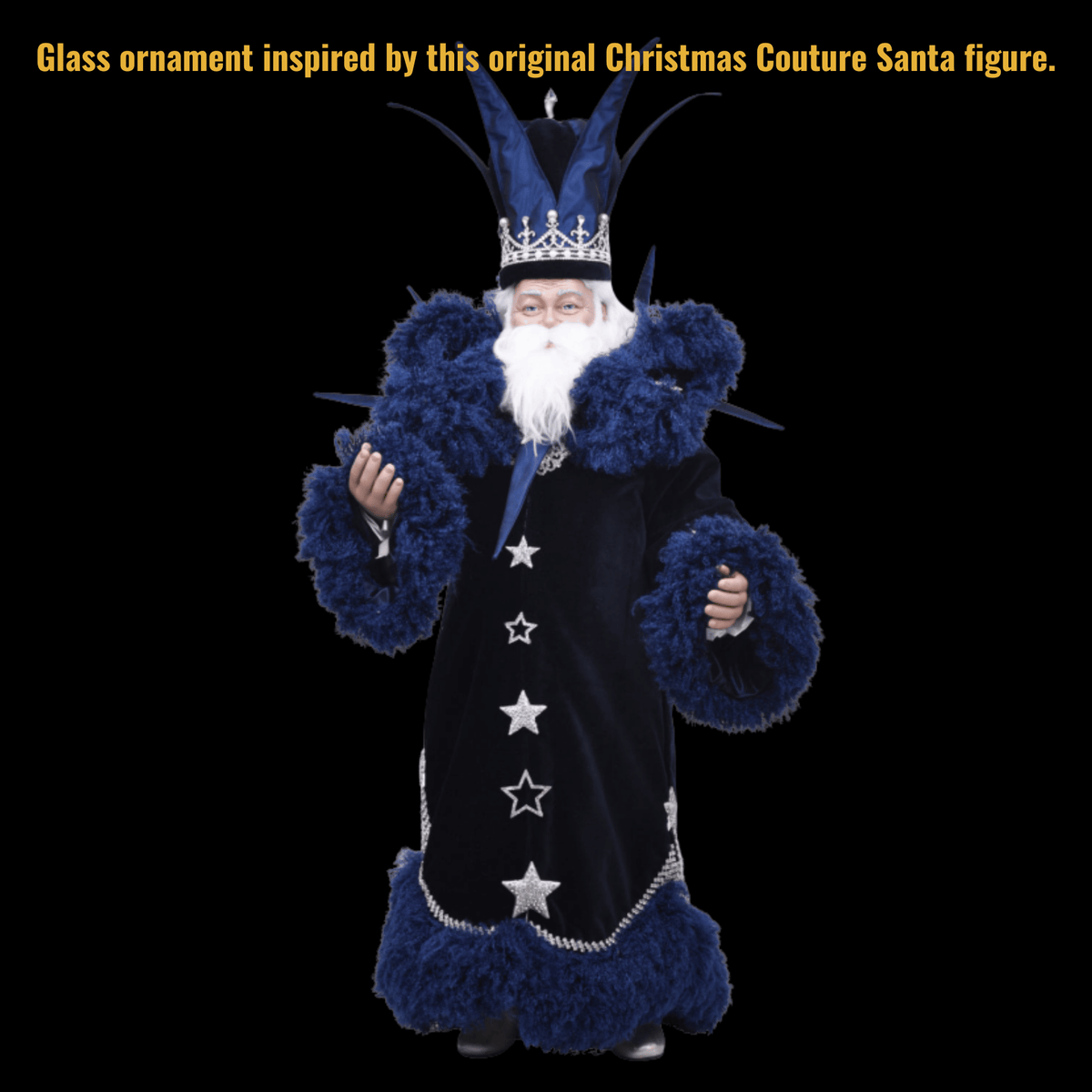 Christmas Couture Blue Christmas Ornament - - SBKGifts.com