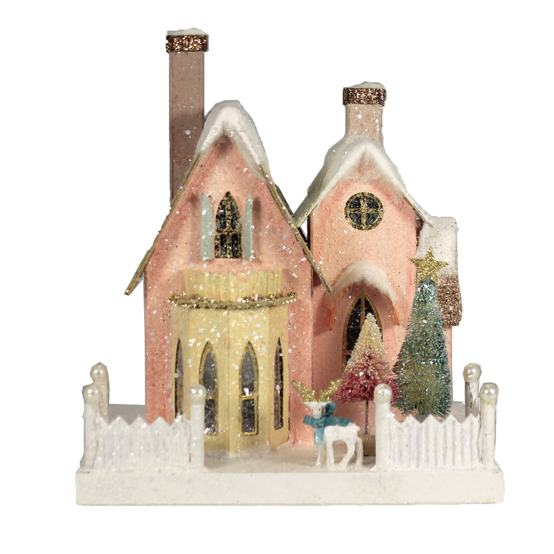Manor House - 1 House 14 Inch, Paperboard - Village Light Up Putz Retro Hou306 (48121)