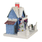 Christmas Confetti Cottage Paper Board Hillage House Putz Light Up Hou300 (48125)