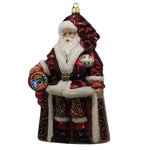 Feliz Navidad Santa - One European Glass Ornament 8.25 Inch, Glass - Christmas Couture Santa Lcc17005 (48189)