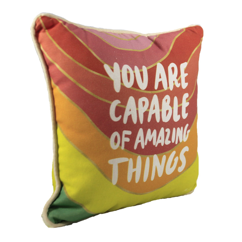 Home Decor Brights You Are Capable Pillow - - SBKGifts.com