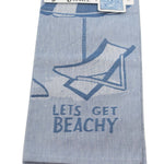 Beach Life Dish Towels Set/2 - 2 Towels 28 Inch, Cotton - 100% Cotton Clean Up Kitchen 103686*103872 (48245)