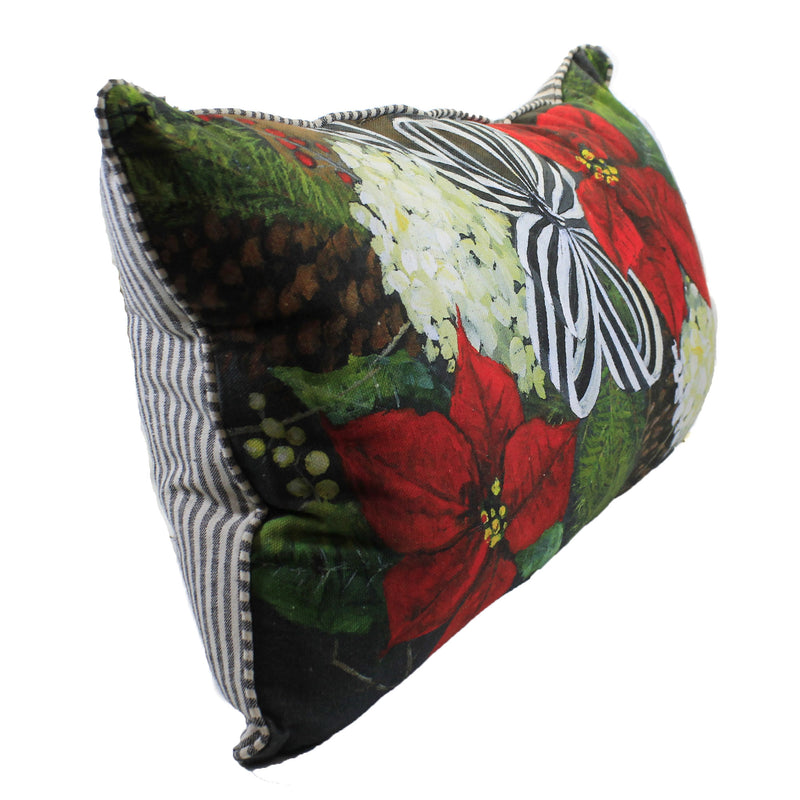 Home Decor Gallary Poinsettia Pillow - - SBKGifts.com