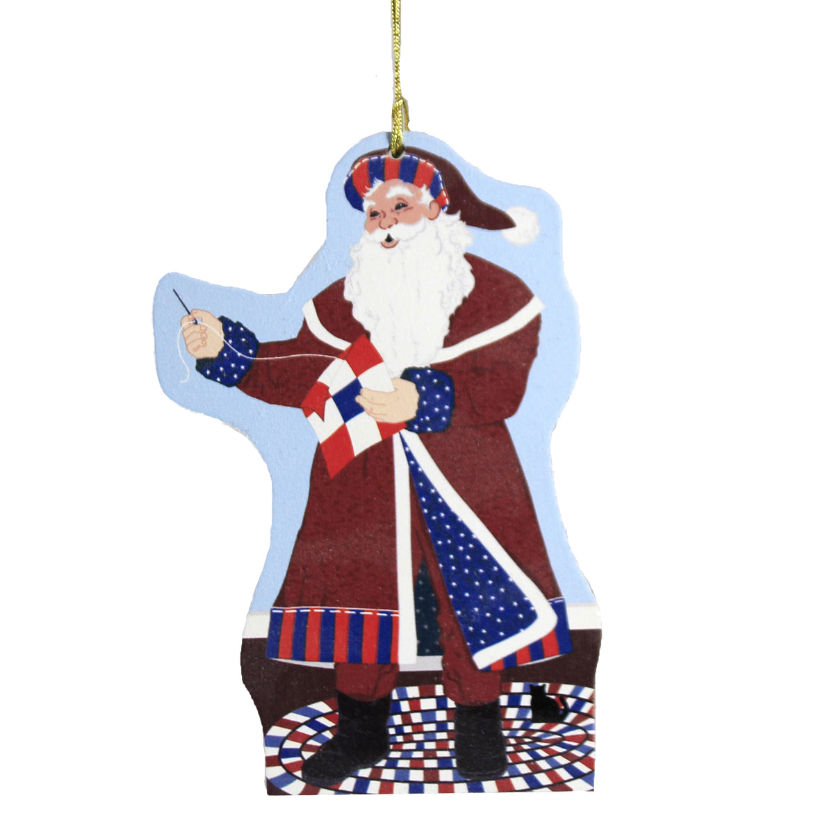 (48325) Red White & Blue Santa