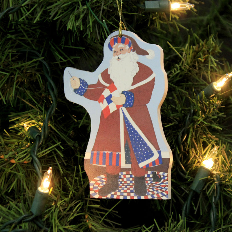 Cat's Meow Village Red White & Blue Santa - - SBKGifts.com