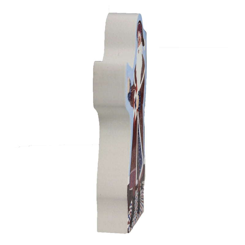 Cat's Meow Village Red White & Blue Santa Standing - - SBKGifts.com