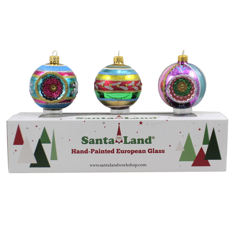 Santa Land Vintage Ice Brites S/3 - - SBKGifts.com