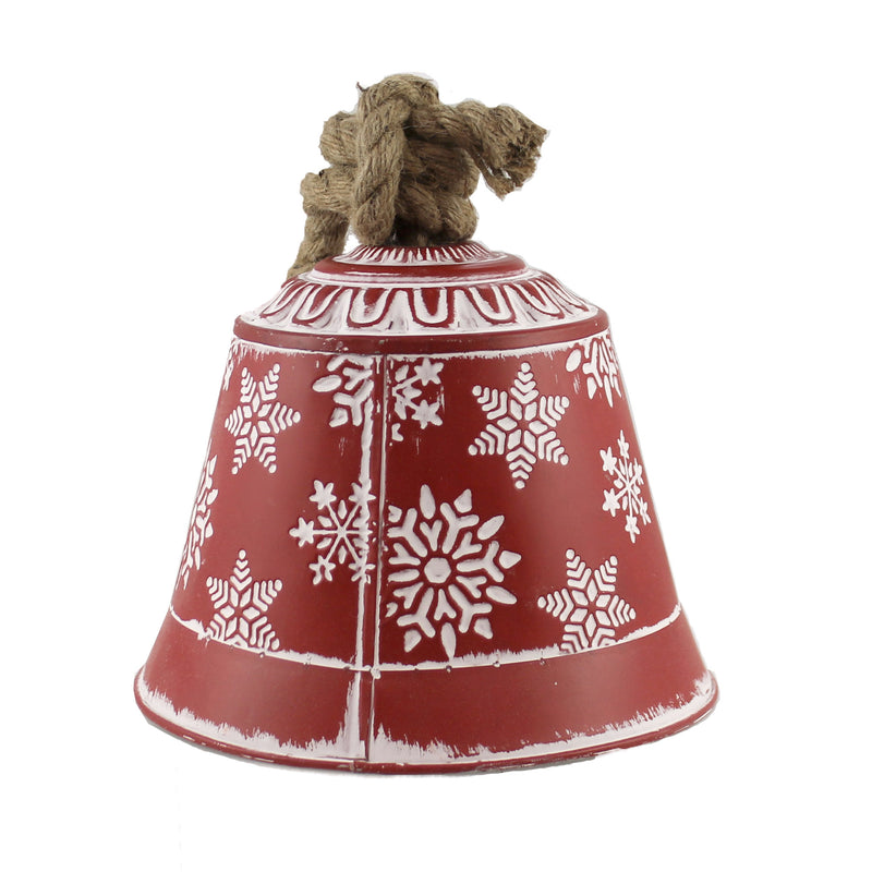 Christmas Snowflake Bell 6.5 Inches - - SBKGifts.com