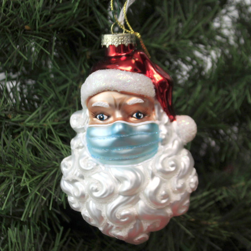 Holiday Ornament Santa With Mask - - SBKGifts.com