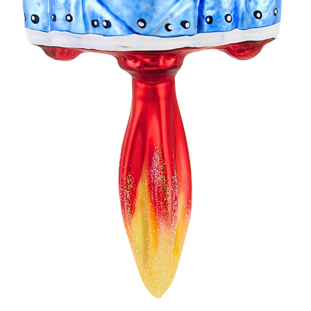 Morawski Blue Space Ship With Flame - - SBKGifts.com