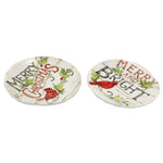 Tabletop Evergreen Canape Plates Set/4 - - SBKGifts.com