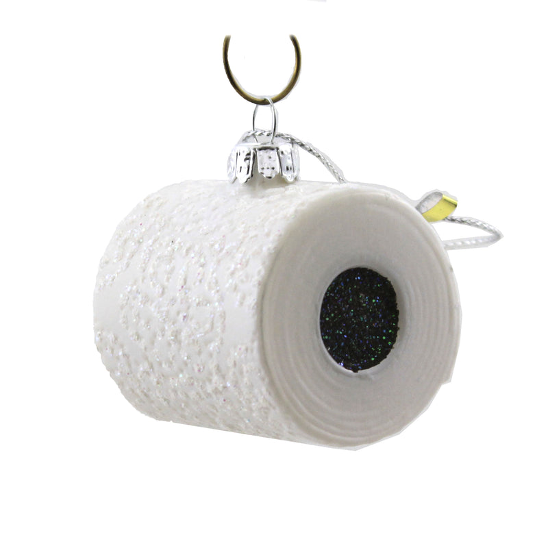 Holiday Ornament Survival Kit 2020 Glass Santa Sanitizer Toilet Paper Go8127 (48424)