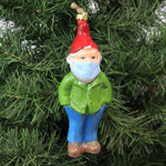 Holiday Ornament Social Distancing Gnome - - SBKGifts.com