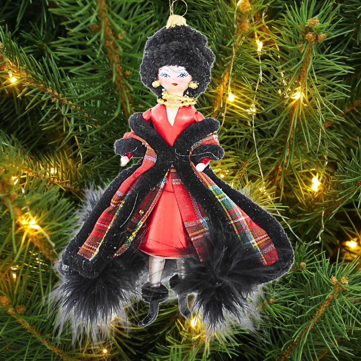 De Carlini Italian Ornaments Aileen In Scottish Plain Coat - - SBKGifts.com