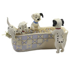 Jim Shore Puppy Bowl Polyresin Dalmatians Bone Trinket Box 6008060