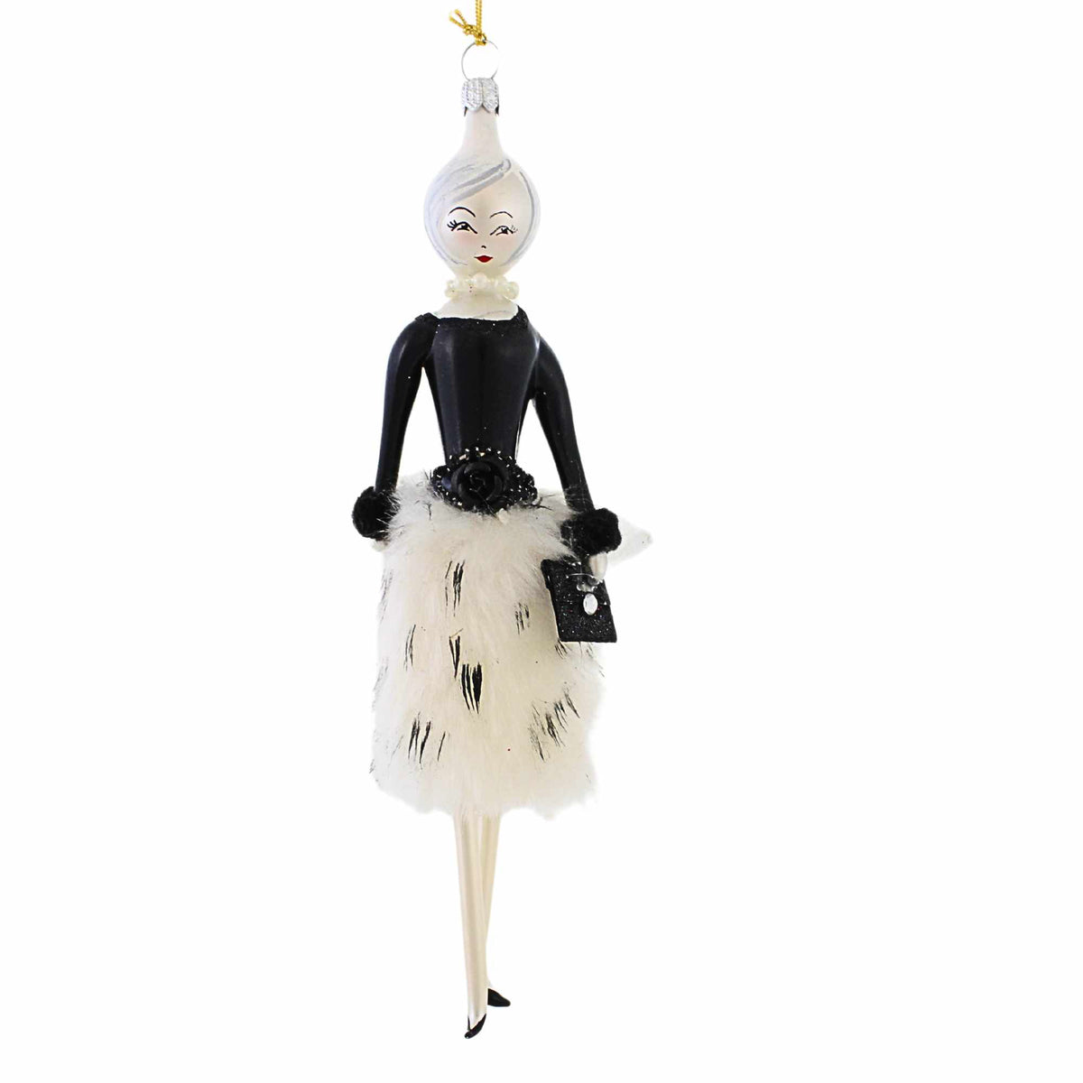 (48445) Lela With White Fur Skirt