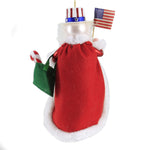 De Carlini Italian Ornaments Americana Santa - - SBKGifts.com