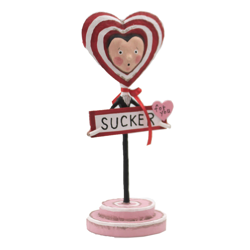 Lori Mitchell Sucker For You Polyresin Valentines Day Candy Heart 13301
