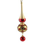 Christina's World Holly Diamond - One Ornament 10.75 Inch, Glass - Christmas Ornament Drop Leaves Vet813s (48503)