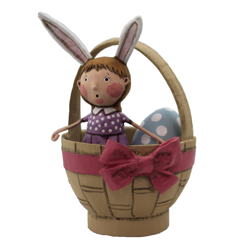 Lori Mitchell Easter Greetings Polyresin Bunny Ears Basket Egg 13312 (48540)