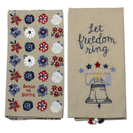 Liberty Bell Dish Towel - Two Towel 26 Inch, Cotton - Freedom Stars American 103960.988 (48573)