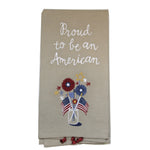 Tabletop Proud American Dish Towel- - - SBKGifts.com