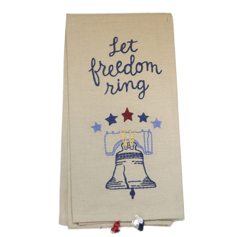 Tabletop Proud American Dish Towel- Liberty Bell American Flag 100720.988