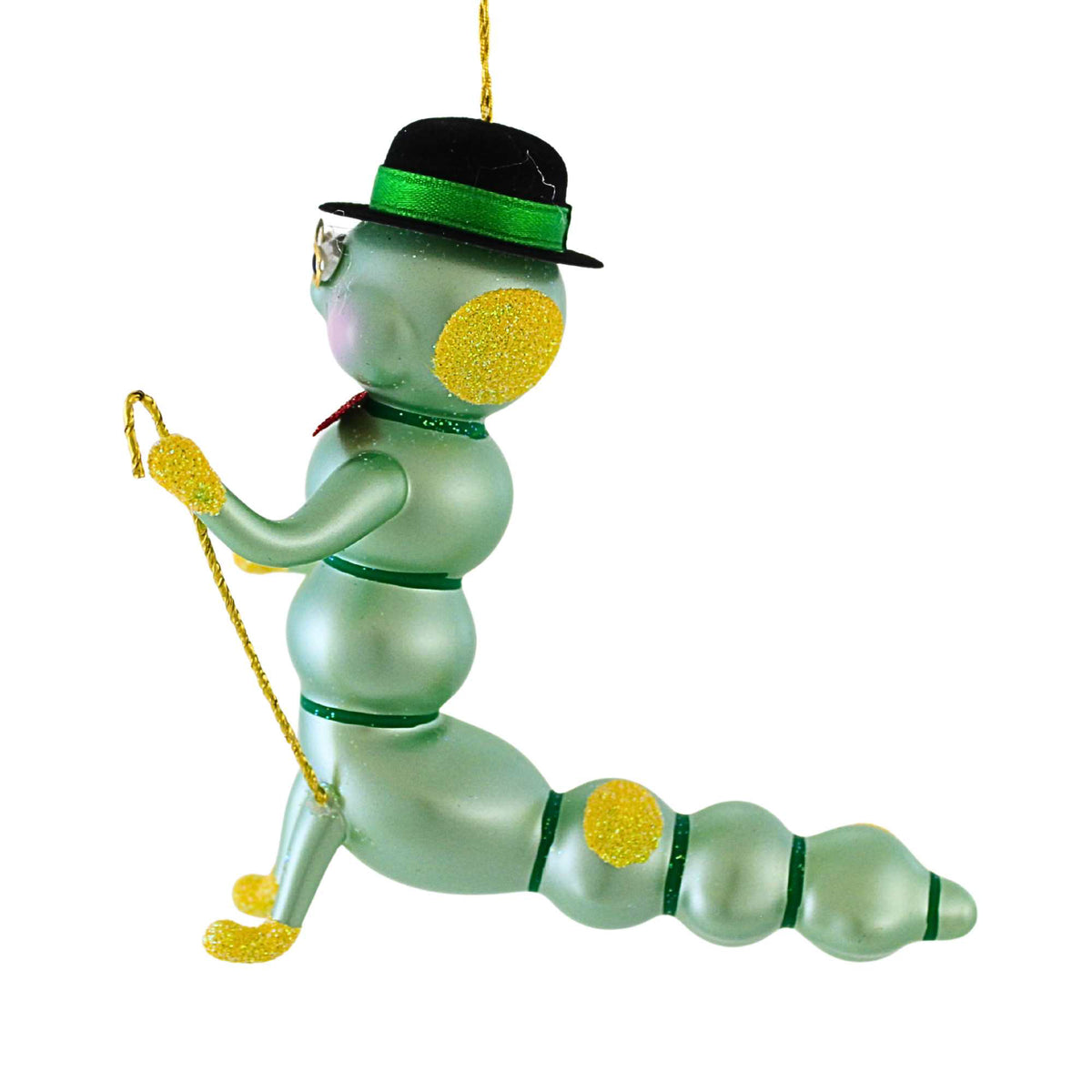 De Carlini Italian Ornaments Dad Caterpillar With Cane - - SBKGifts.com