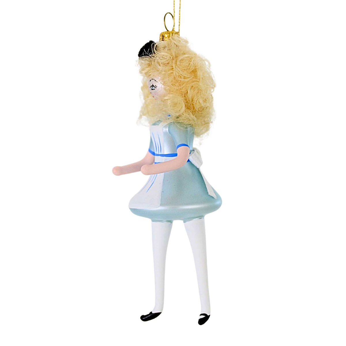 De Carlini Italian Ornaments 5.00"  Alice In Blue Dress - - SBKGifts.com