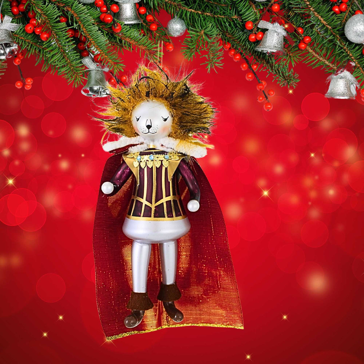 De Carlini Italian Ornaments Beast In Regal Attire - - SBKGifts.com