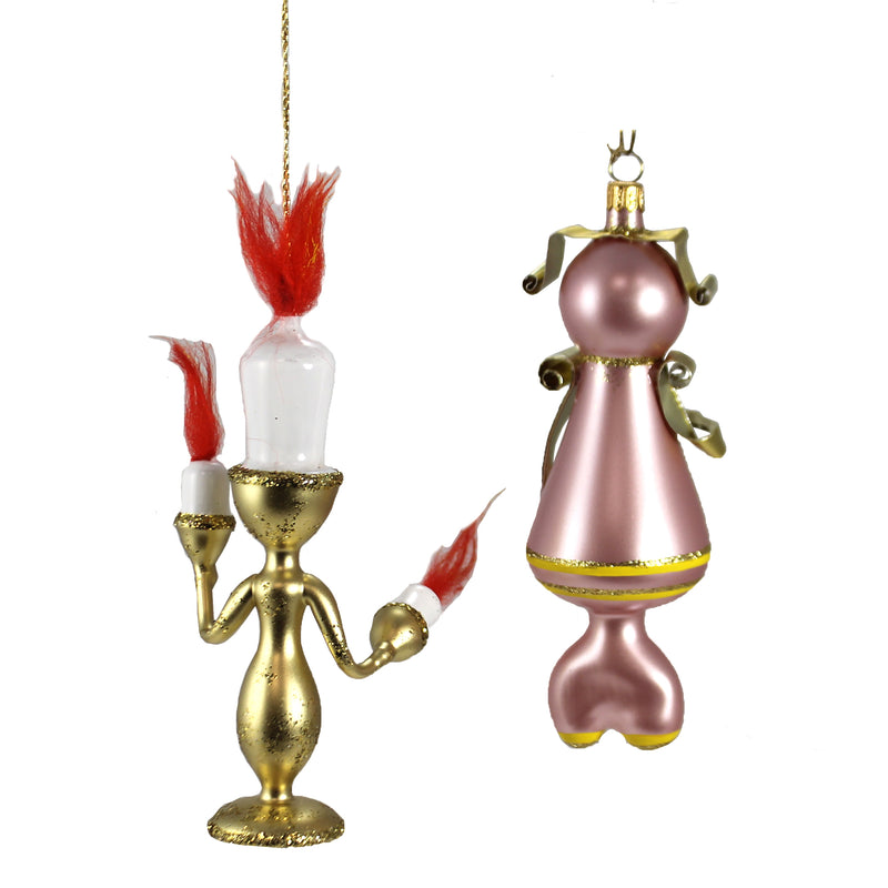 De Carlini Italian Ornaments Candelabra & Grandfather Clock - - SBKGifts.com