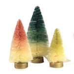 Easter Mini Pastel Ombre Trees Set/3 Plastic Soft Shades Spring Easter Lc832 (48643)