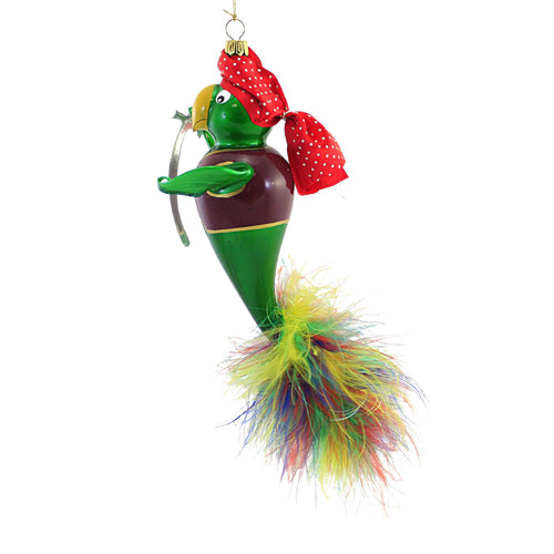 De Carlini Italian Ornaments Parrot With Sword - - SBKGifts.com