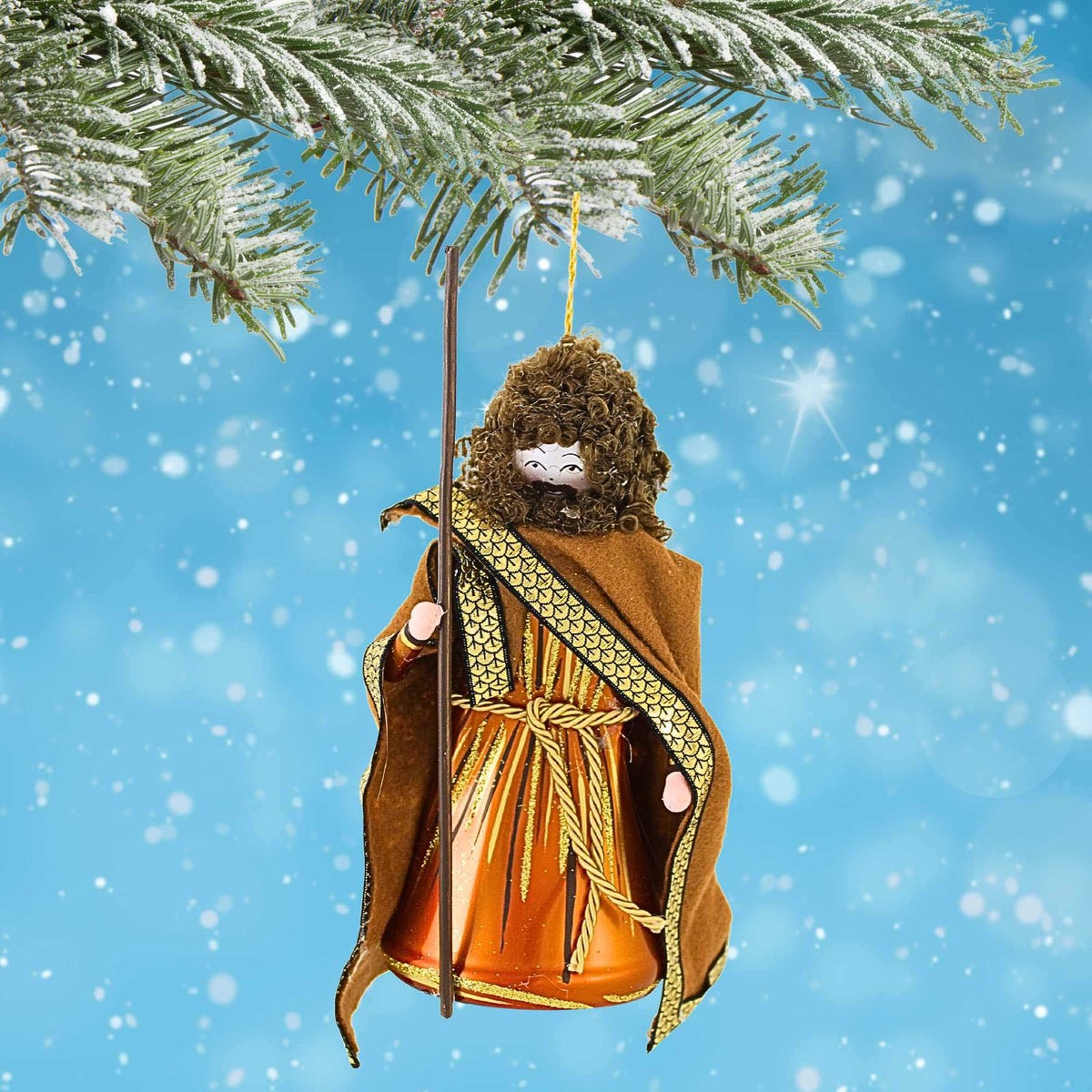 De Carlini Italian Ornaments Joseph In Shepherds Robe - - SBKGifts.com