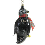 De Carlini Penguin With Plaid Scarf - - SBKGifts.com
