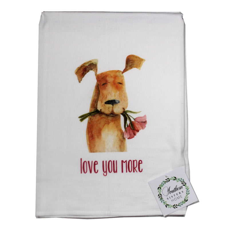 Tabletop Weiner & Love You More Dog Towe - - SBKGifts.com