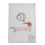 Tabletop Weiner & Love You More Dog Towel Gourmet Flour Sack Fstlum-Fstvwd