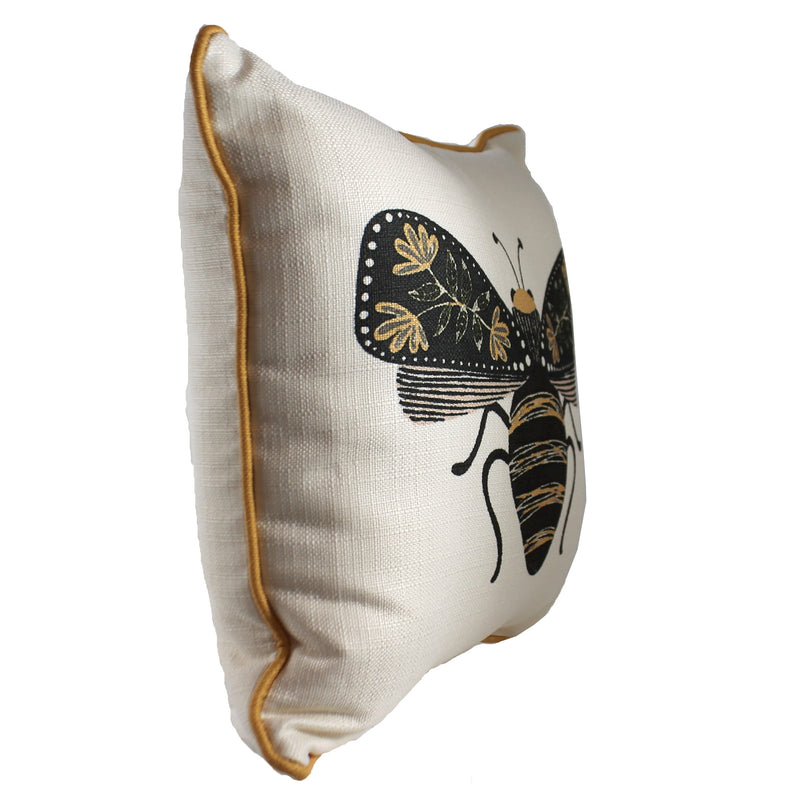 Home Decor Botanical Bee Pillow - - SBKGifts.com