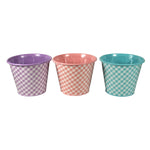 Home & Garden Gingham Pot Covers - - SBKGifts.com