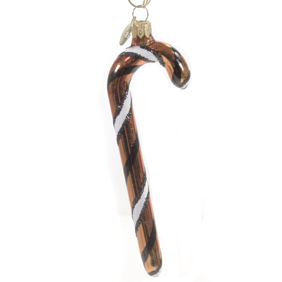 (48773) Orange White Black Candy Cane