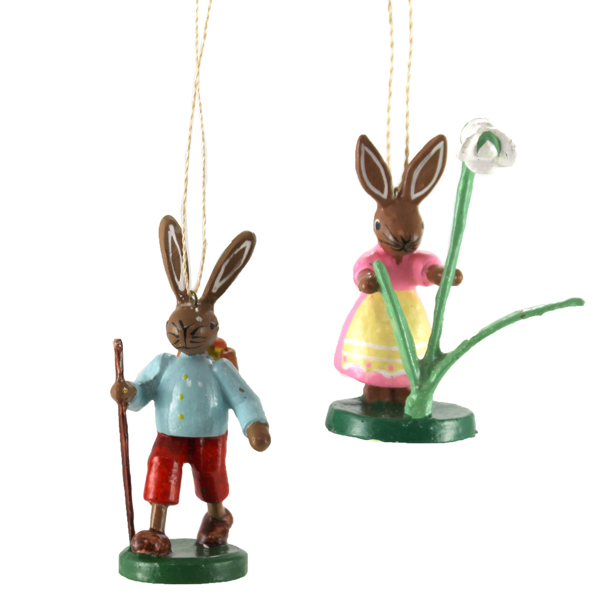 (48784) Vintage Easter Bunny Couple