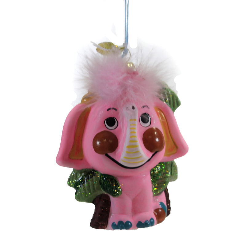 Holiday Ornament Rainforest Elephant Glass Retro Kitsch Spring Easter Go6478 (48794)